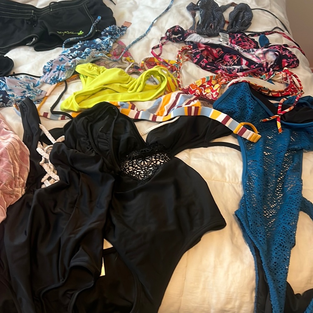 Small bathing suits. Some worn once some never worn. Lots of Venus brand.